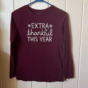 Cat & Jack Maroon Long Sleeve Tee